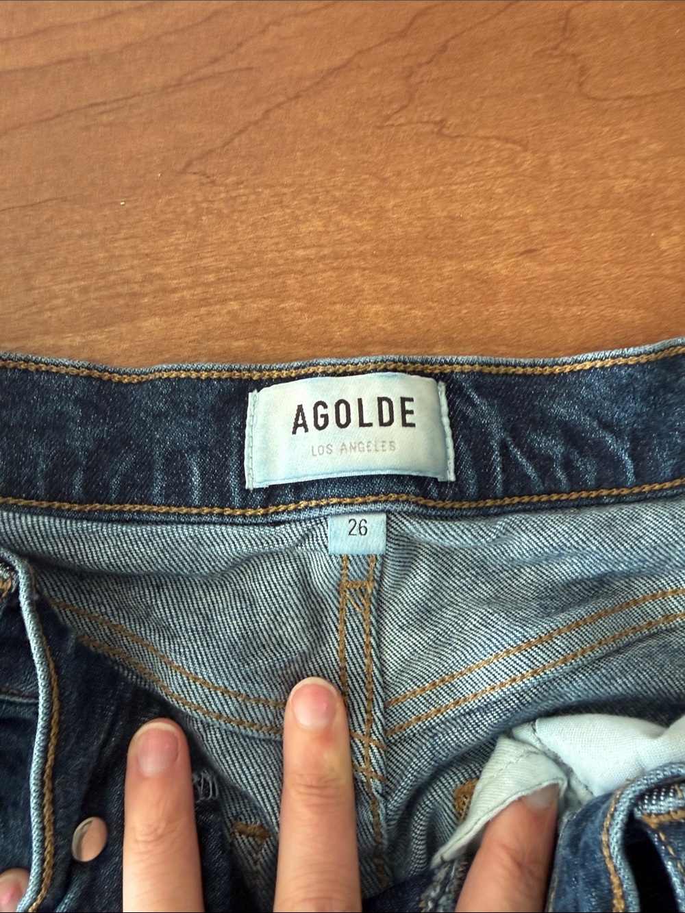 AGOLDE Riley Long High Rise Straight Jeans - 26 - Picture 5 of 6